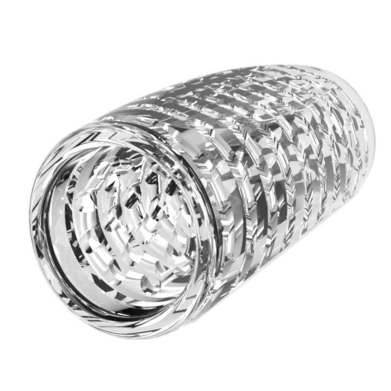 Men'S Vegan Accessories - 9cm Transparent Male Masturbator Artificial Pussy
