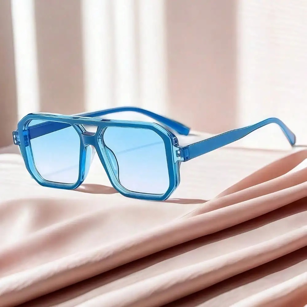 Men Accessories Fashion - One Pair Of Neutral Square Retro