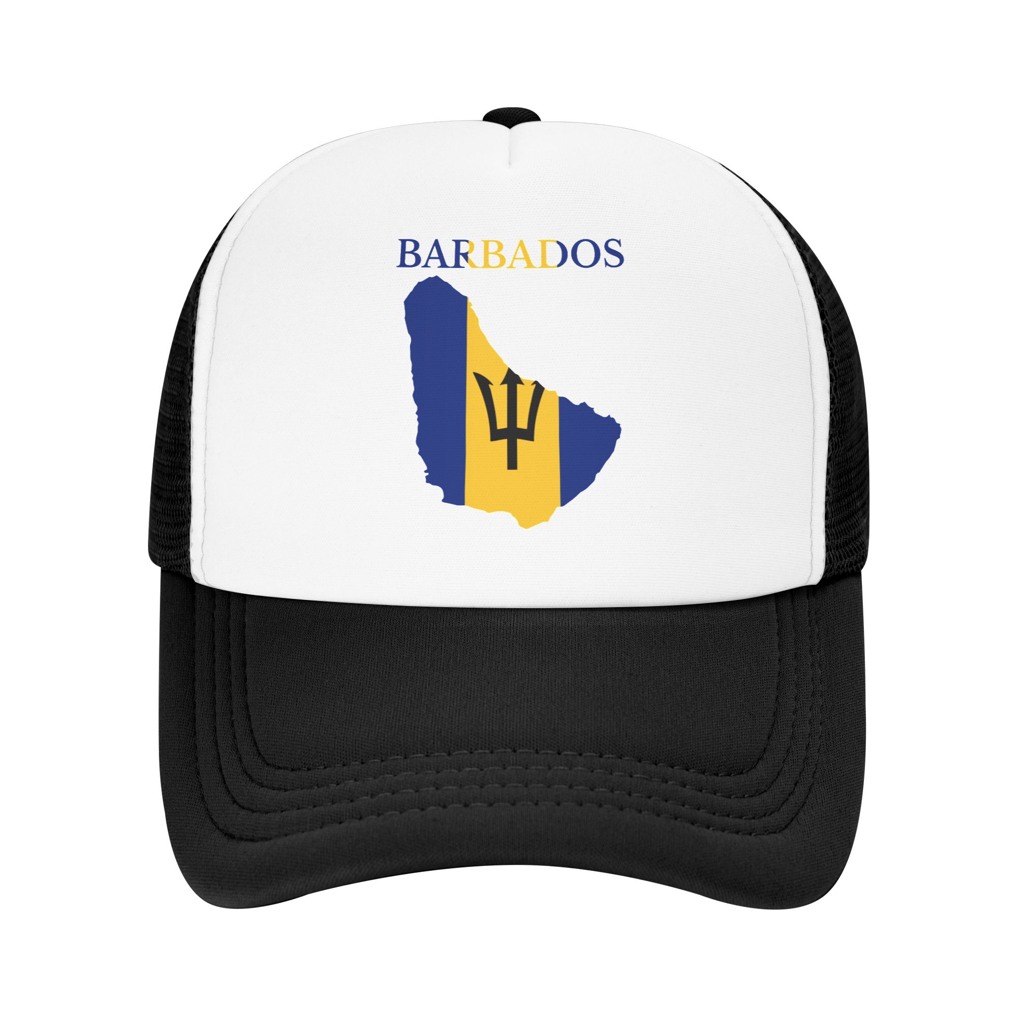 Hat Snapback Cap - Barbados Map Flag Baseball Cap Men
