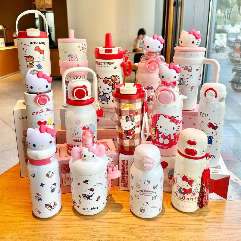 Flask Stainless Steel - Kawaii Sanrio Hello Kitty High-capacity Stainless