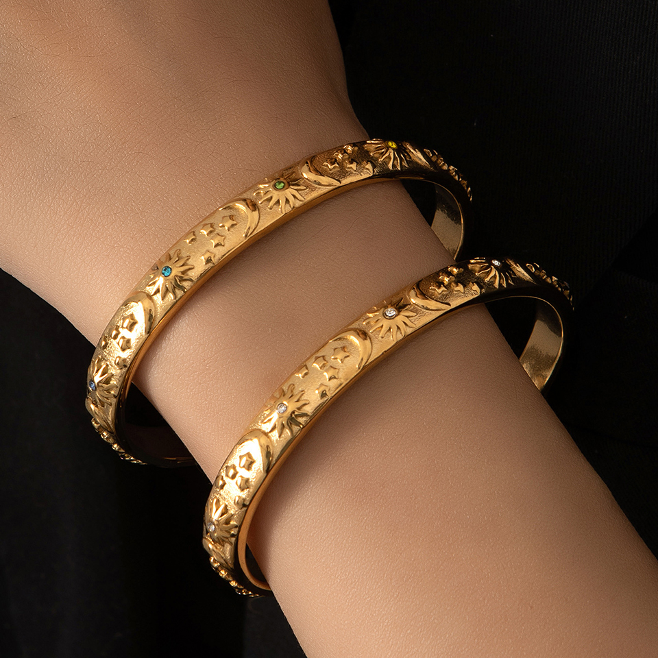 Men Accessories Aesthetic - Yupsk Stainless Steel 18K Gold Plated
