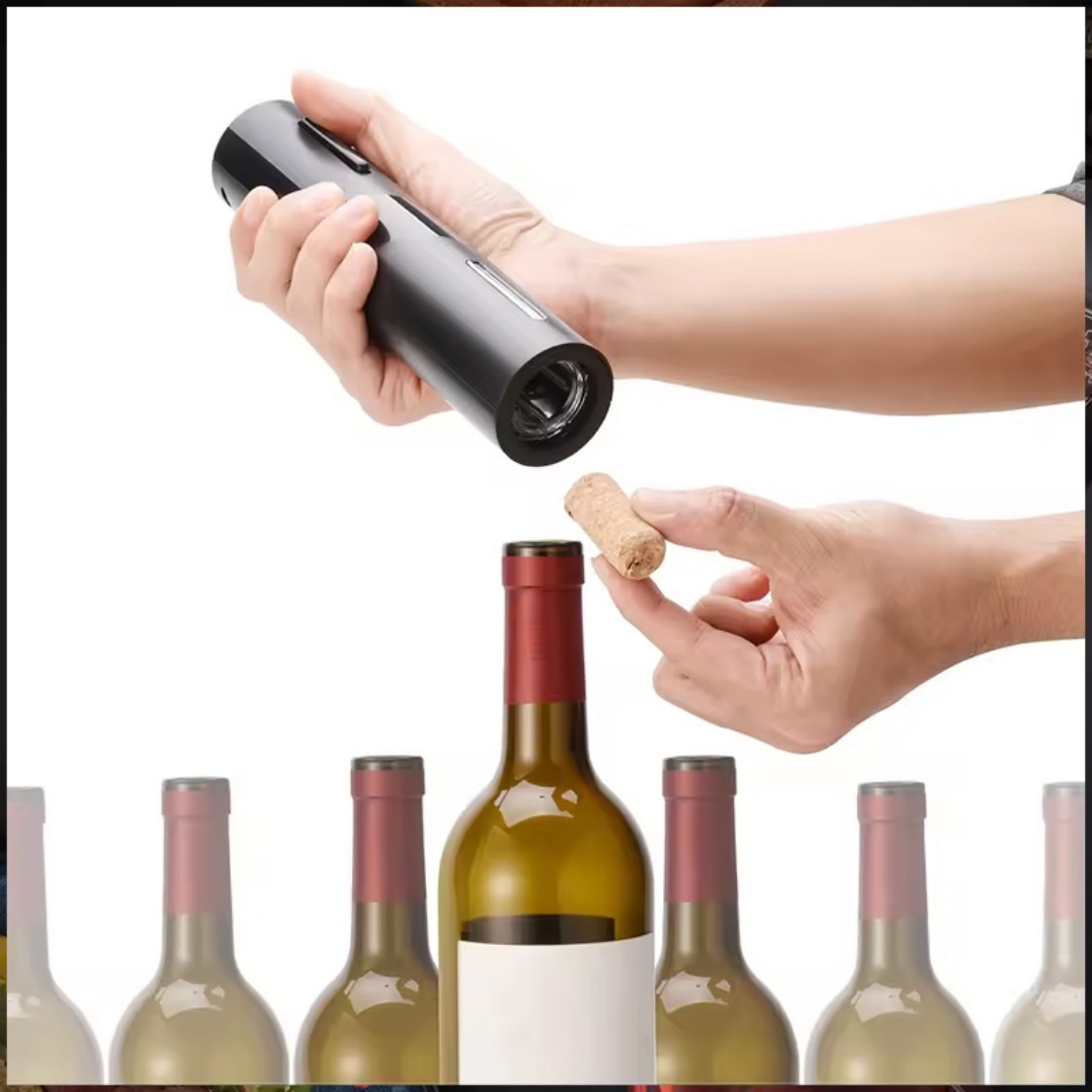 Flask Stainless Steel - Electric Wine Opener Set Household Fully
