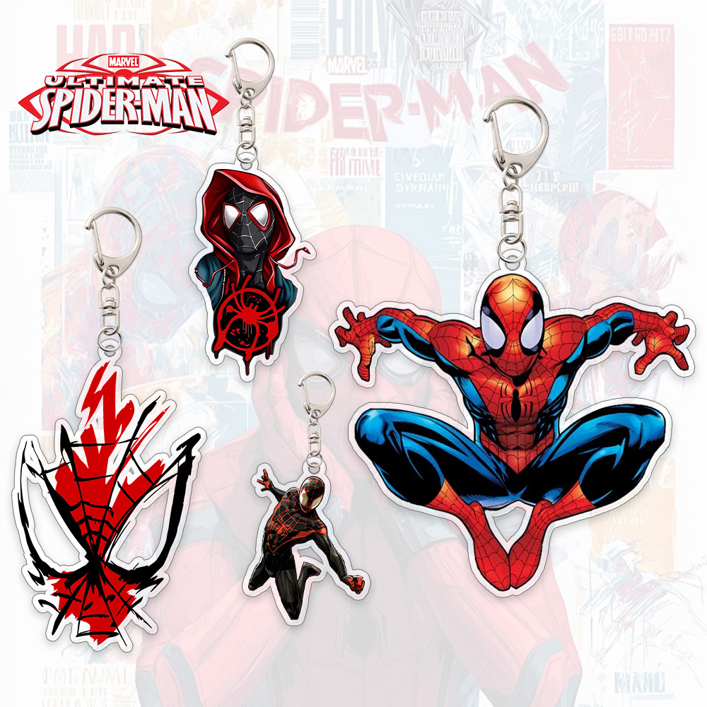 Men Accessories Bag - Spider Man Acrylic Keychain Anime Peripherals