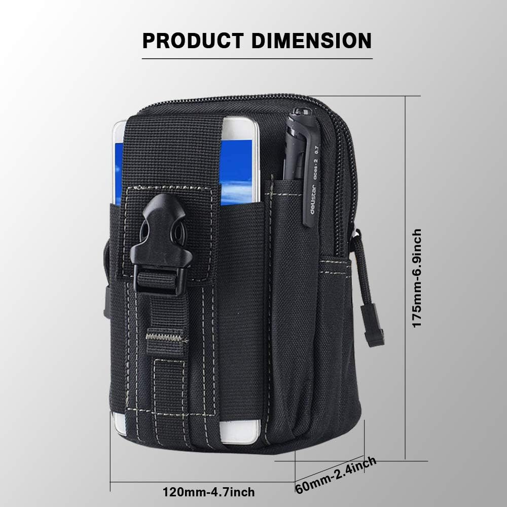 Tactical Molle Belt Pouch Mili - Men'S Accessories Pouch reseña y precio