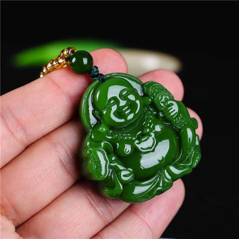 Chinese Green Jade Maitreya Bu - Men'S Vegan Accessories reseña y precio