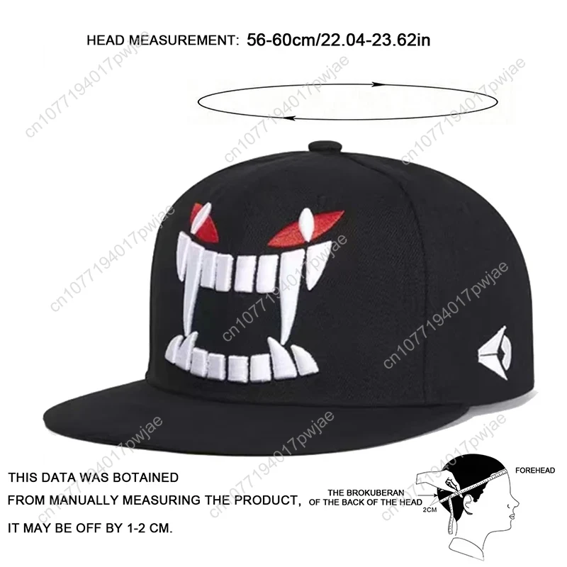 Unisex Demon Embroidery Hip-ho - Hat Snapback Cap reseña y precio