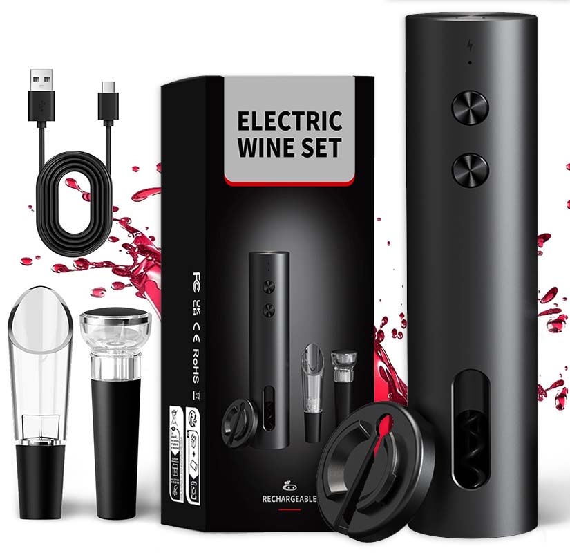 4-in-1 Electric Bottle Wine Op - Flask Stainless Steel reseña y precio