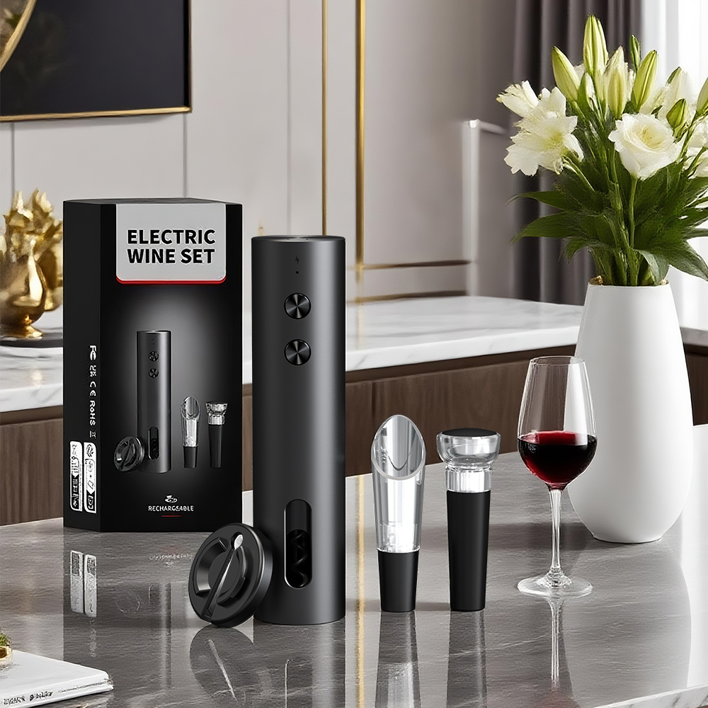 4-in-1 Electric Bottle Wine Op - Flask Stainless Steel reseña y precio