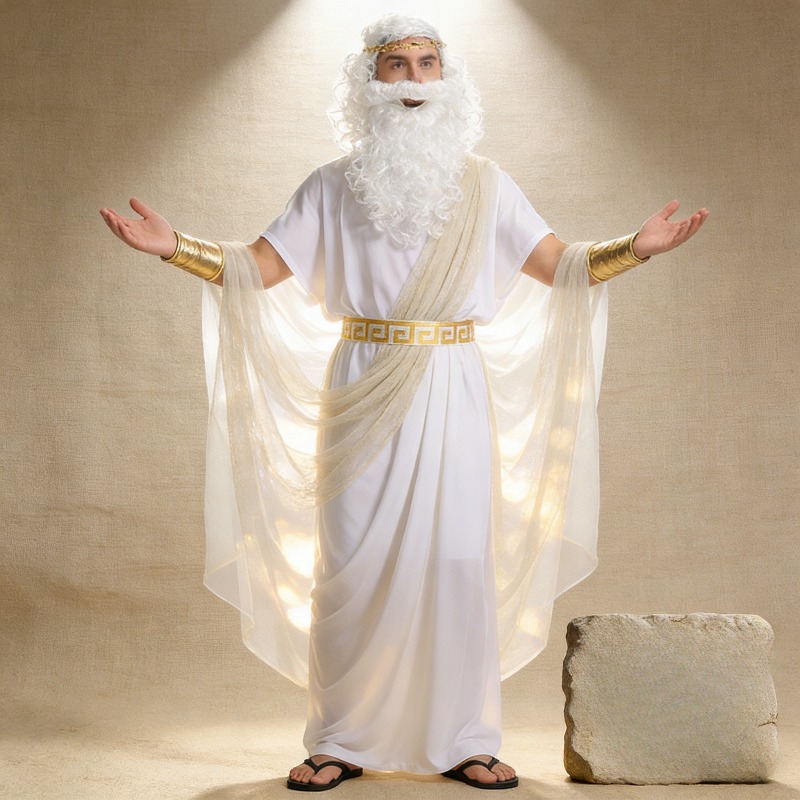 Greek Zeus Prince Costume for  - Zeus Men Accessories reseña y precio