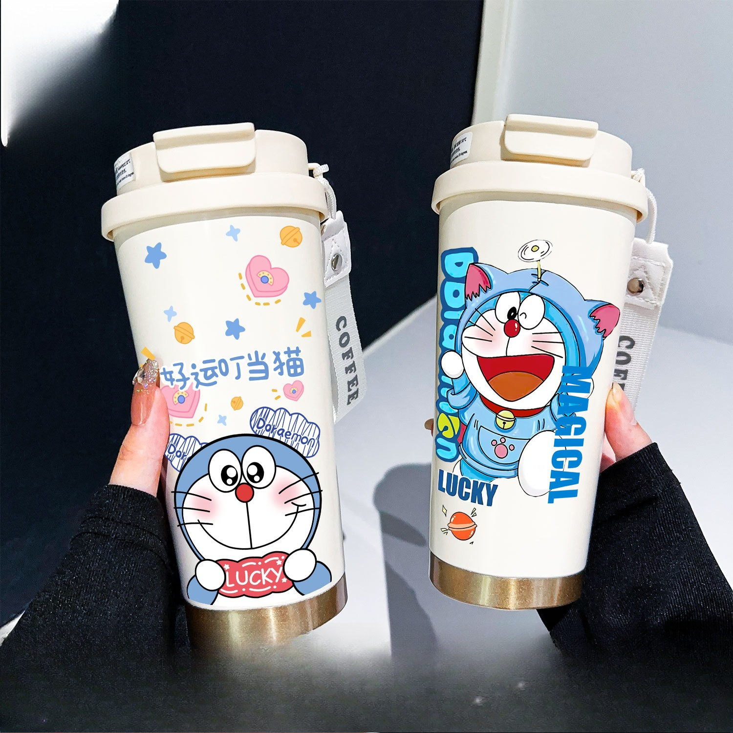 Doraemon Thermos Blue Fat Man  - Men Accessories Aesthetic reseña y precio