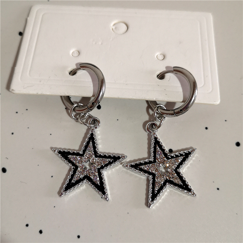 Shiny Zircon Star Pentagram Pe - Men Accessories Aesthetic reseña y precio
