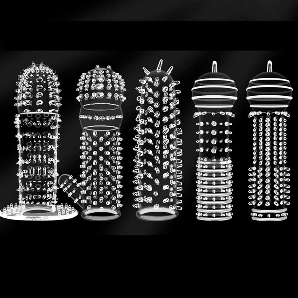 5types Textured Penis Sleeves  - Men'S Vegan Accessories reseña y precio