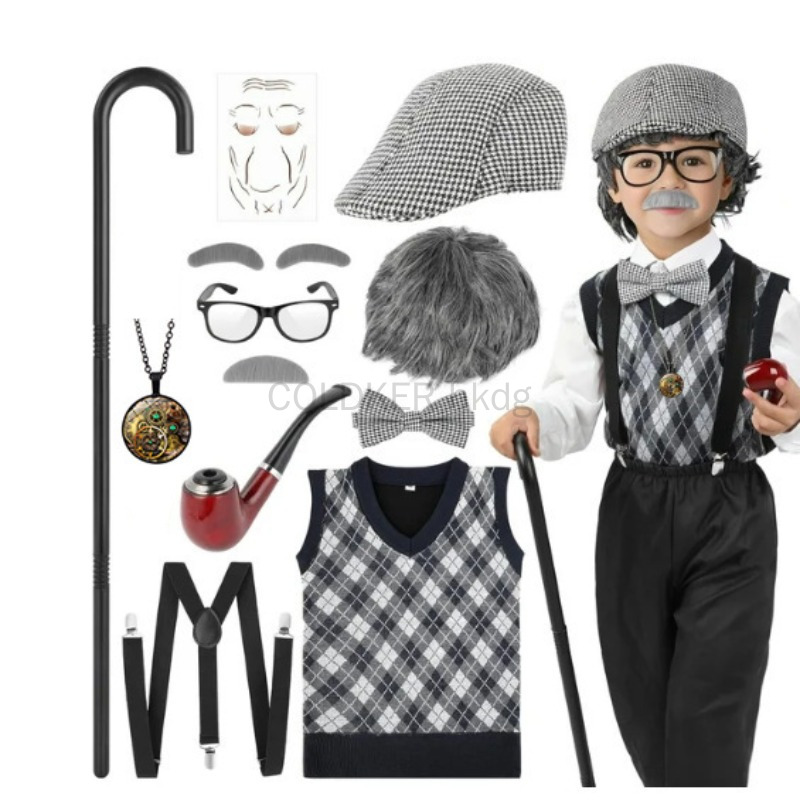 Halloween Festival Old Man Cos - Men Accessories Kit reseña y precio