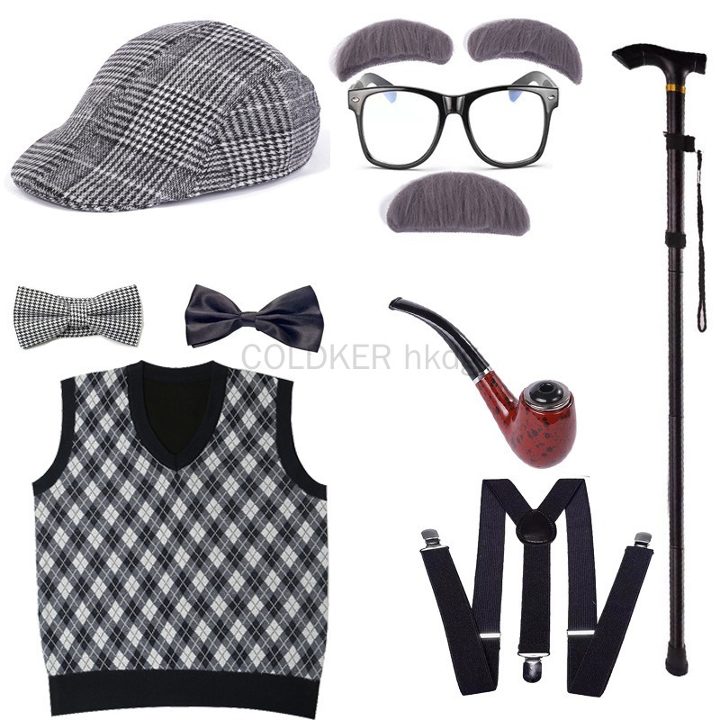 Halloween Festival Old Man Cos - Men Accessories Kit reseña y precio