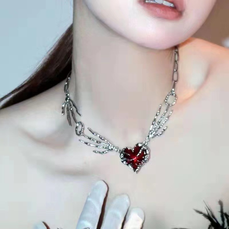 Gothic Vintage Y2K Red Glass H - Men Accessories Aesthetic reseña y precio