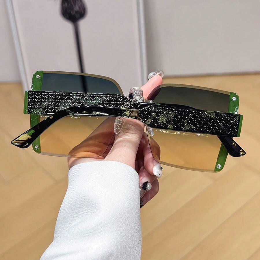 Oversized Frameless Square Gra - Men Accessories Fashion reseña y precio