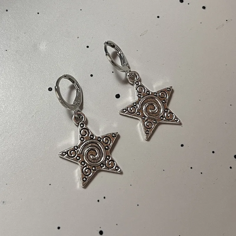 Vintage Goth Silver Color Spir - Men Accessories Aesthetic reseña y precio