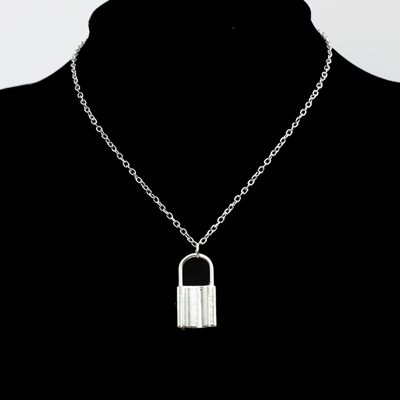 Padlock Pendants Chain Chokers - Men Accessories Aesthetic reseña y precio