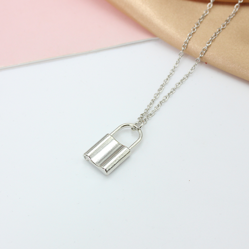 Padlock Pendants Chain Chokers - Men Accessories Aesthetic reseña y precio