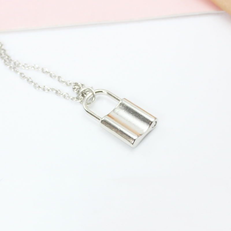 Padlock Pendants Chain Chokers - Men Accessories Aesthetic reseña y precio