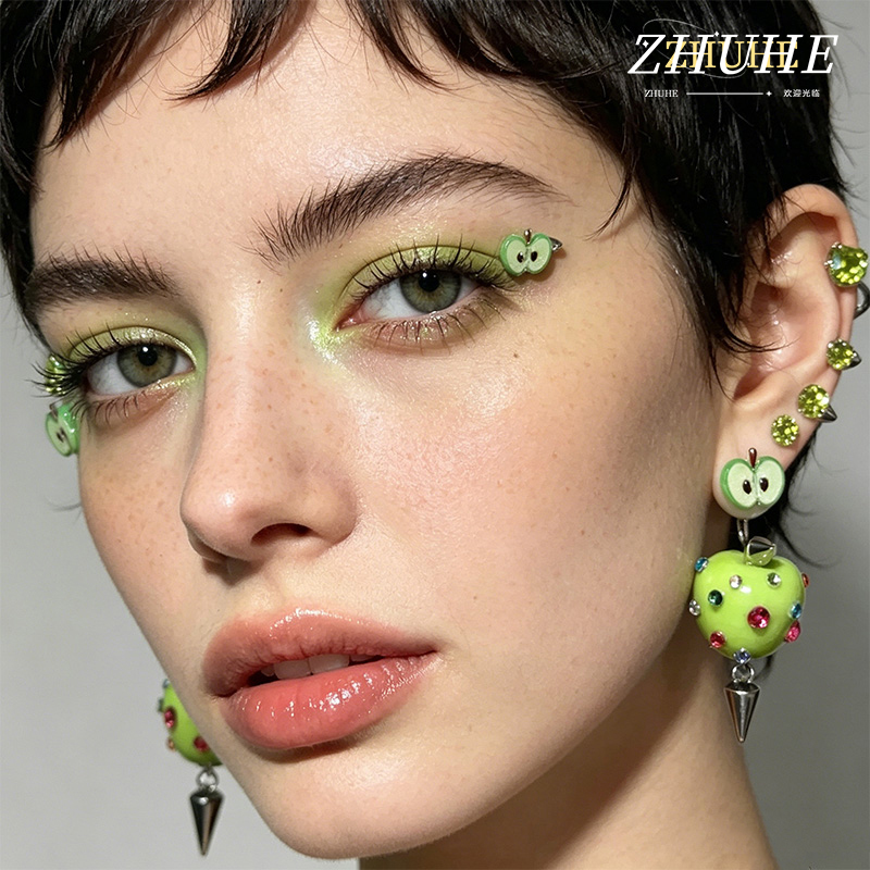 Novelty Green Apple Copper Ear - Men Accessories Aesthetic reseña y precio