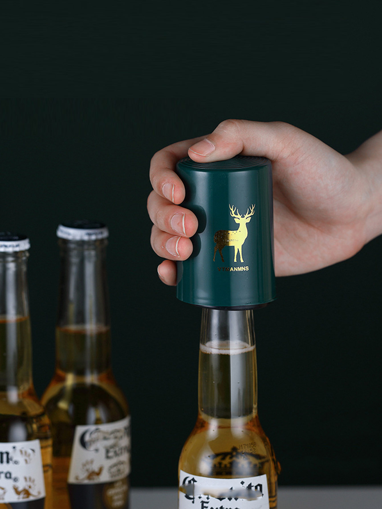 1Pcs Automatic Beer Bottle Ope - Flask Stainless Steel reseña y precio