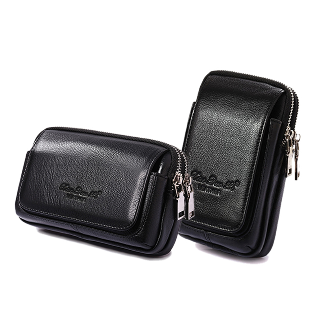Men Genuine Leather Waist Fann - Men Accessories Bag reseña y precio