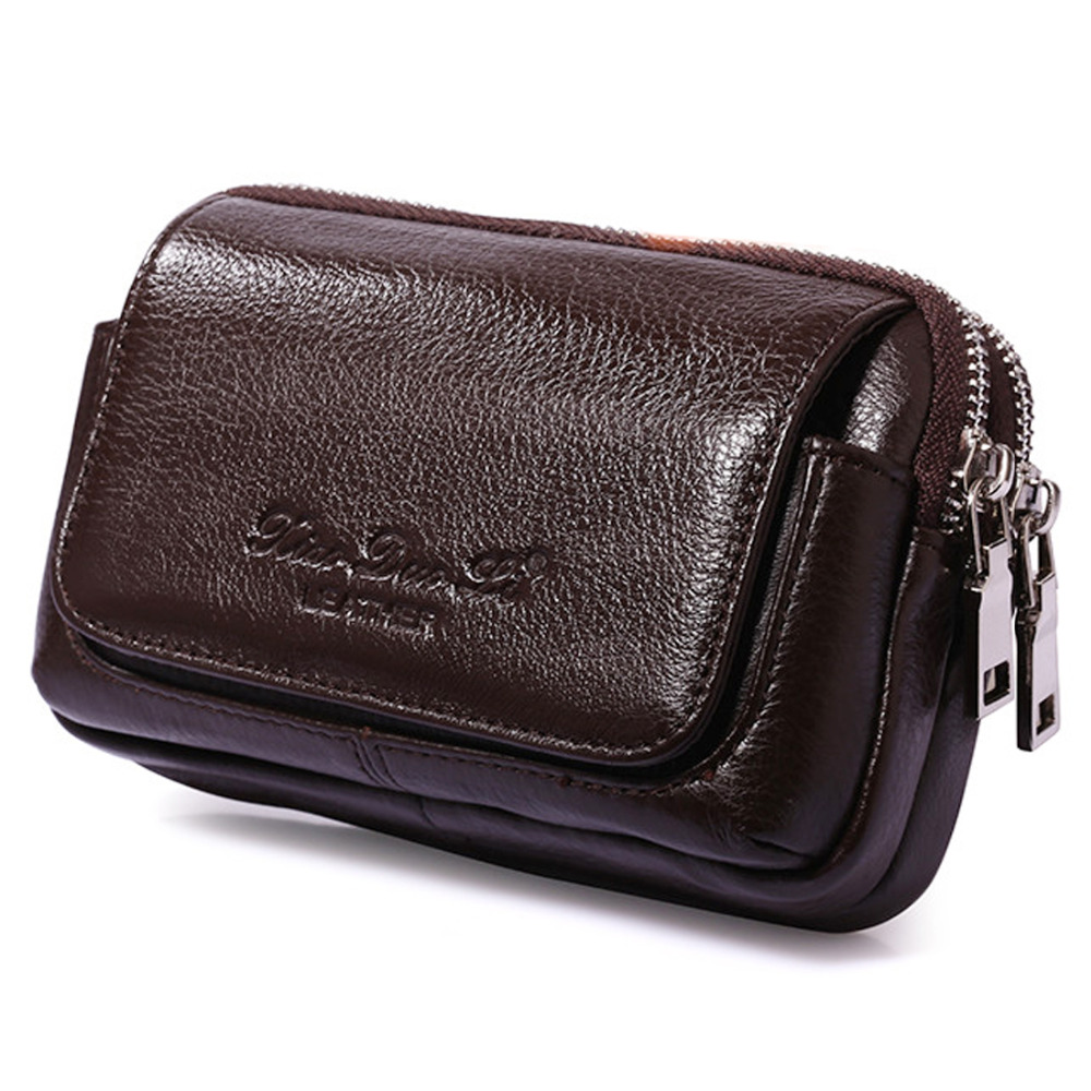 Men Genuine Leather Waist Fann - Men Accessories Bag reseña y precio