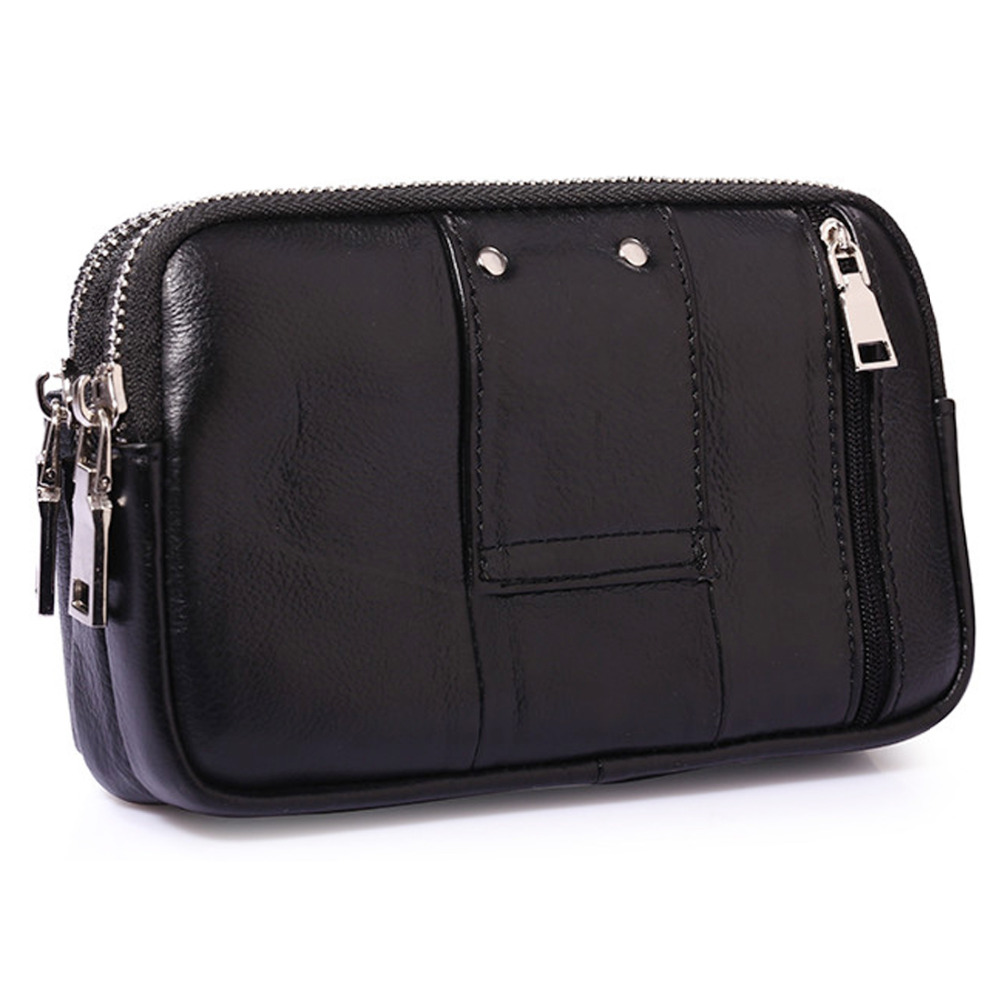 Men Genuine Leather Waist Fann - Men Accessories Bag reseña y precio