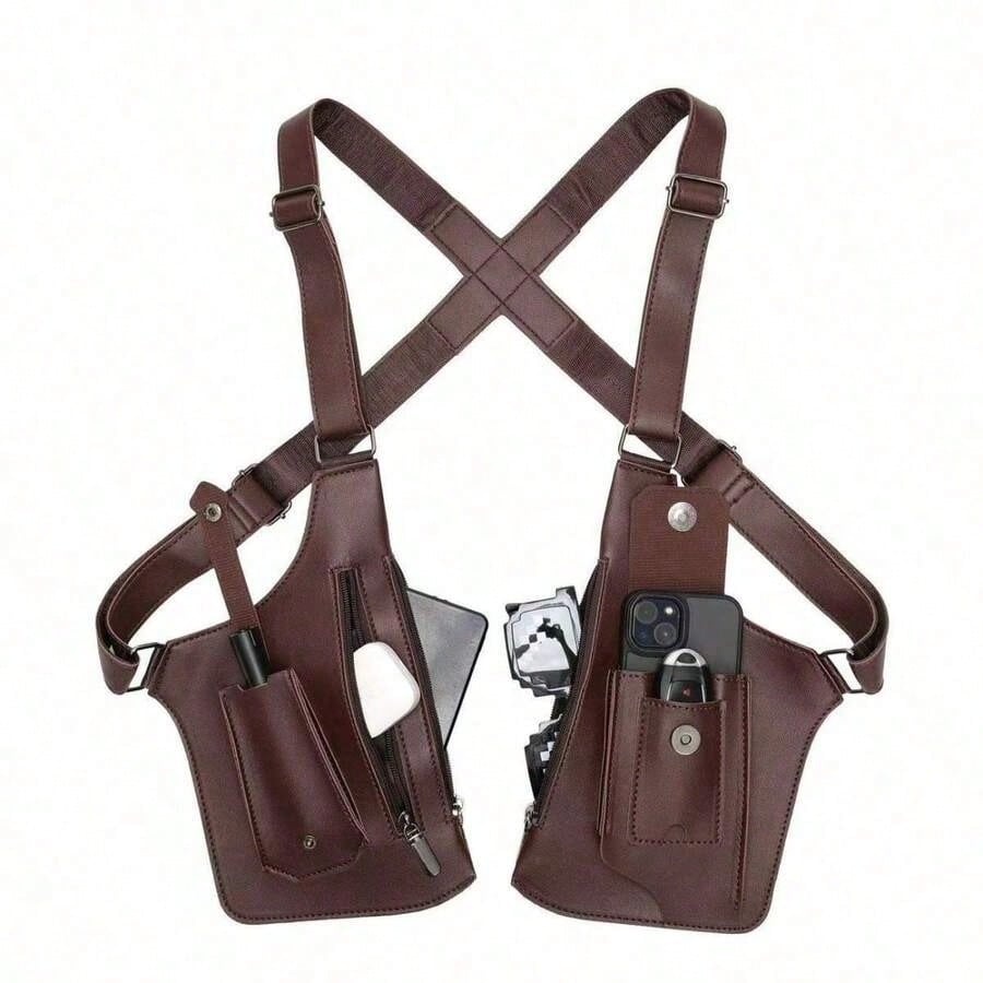 Leather Shoulder Armor Hidden  - Men Accessories Bag reseña y precio