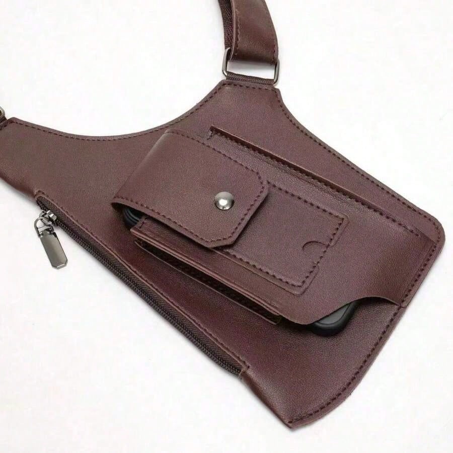 Leather Shoulder Armor Hidden  - Men Accessories Bag reseña y precio