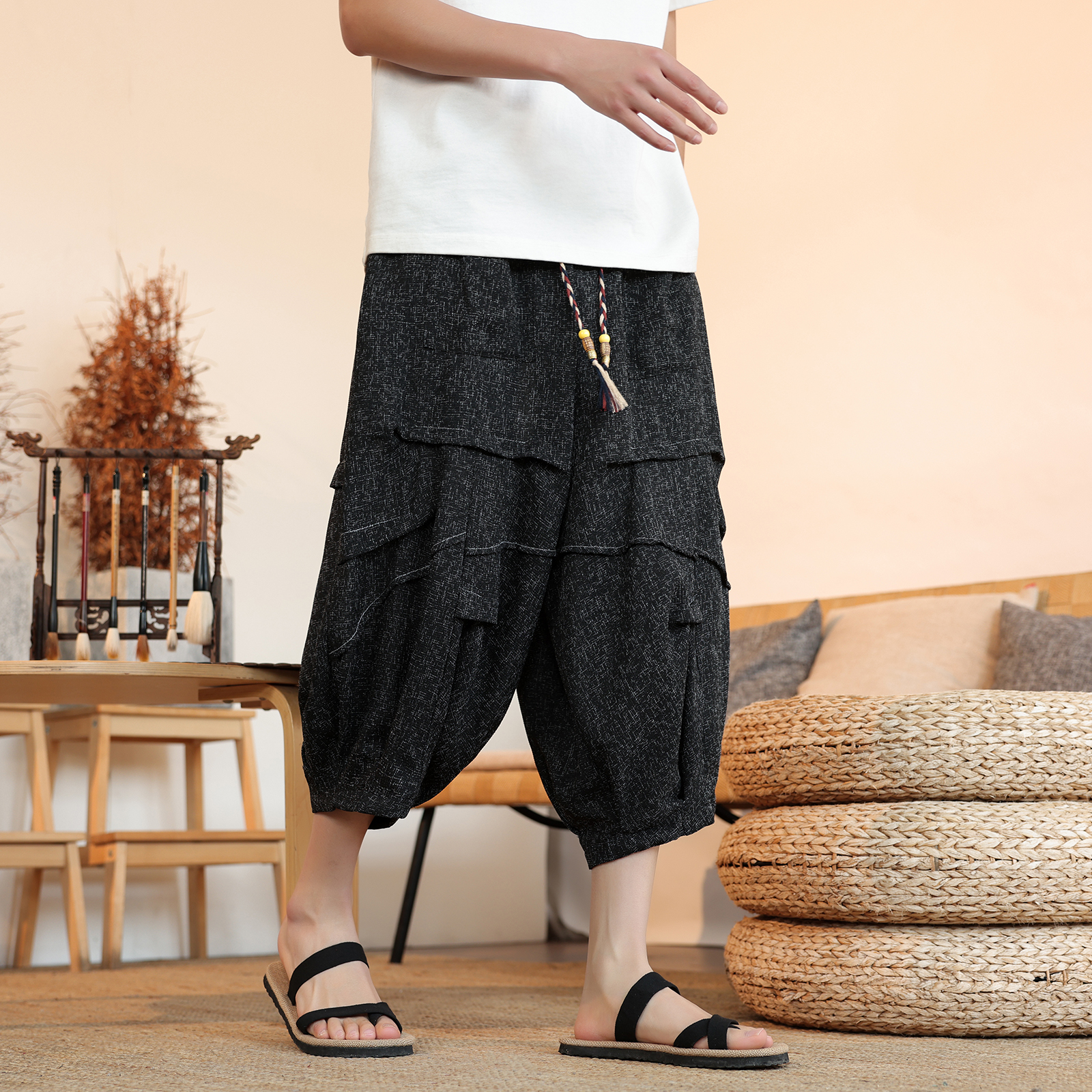 Summer Lantern Pants Men Japan - Men'S Kimono Accessories reseña y precio