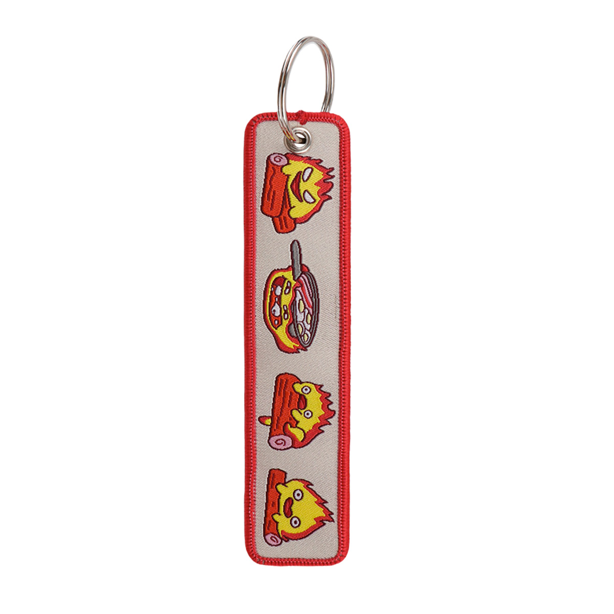 Anime Fire Embroidery Key Fobs - Men Accessories Bag reseña y precio