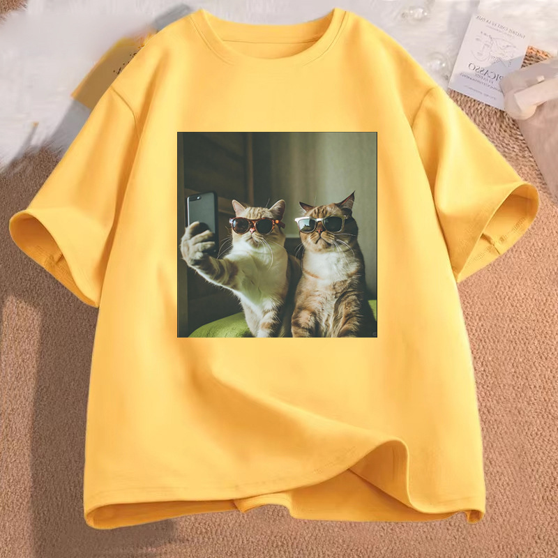 Cat Meme Funny Graphic T-Shirt - Men Accessories Aesthetic reseña y precio