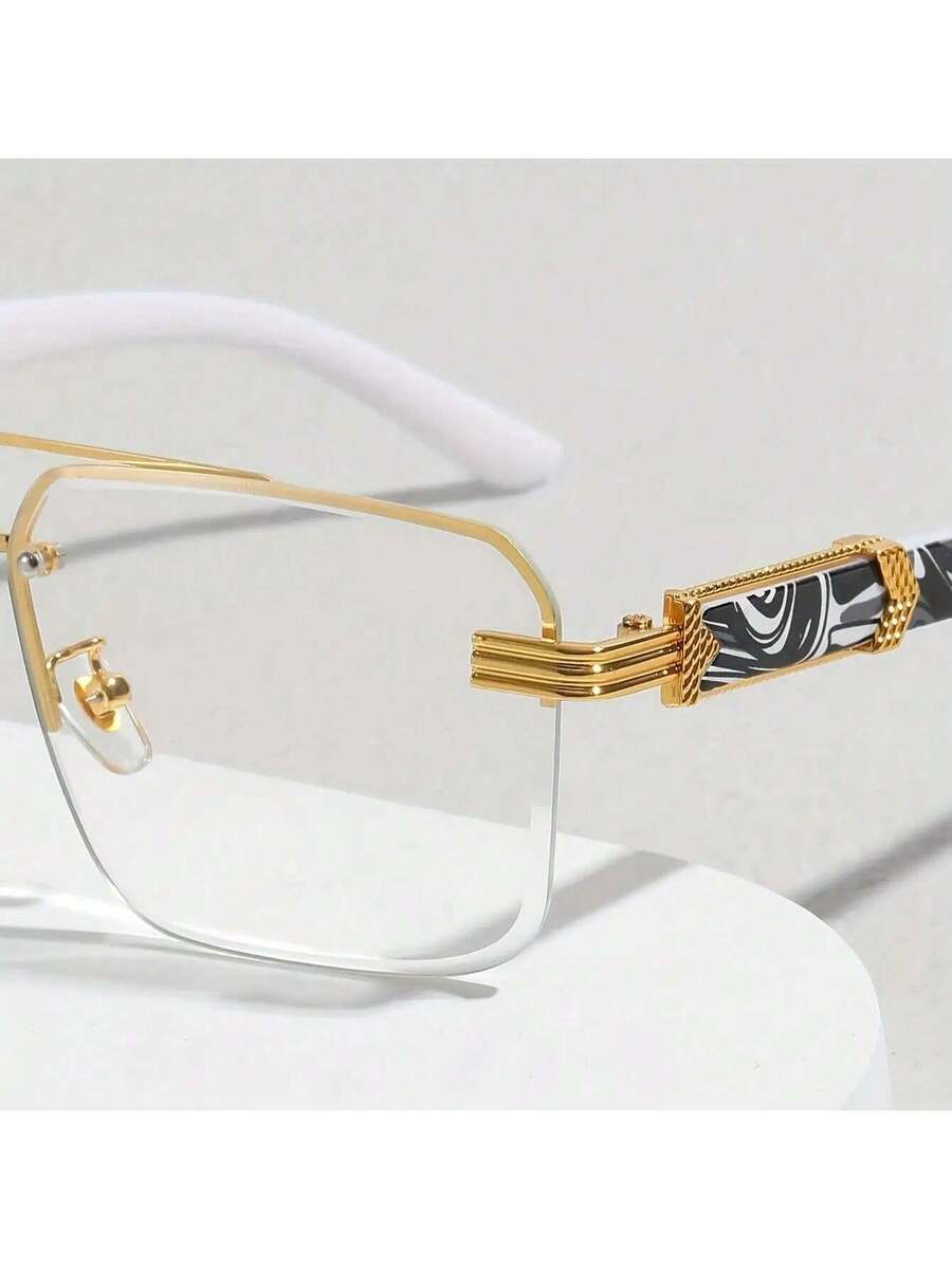 Mens Half-Frame Eyewear With T - Men Accessories Fashion reseña y precio