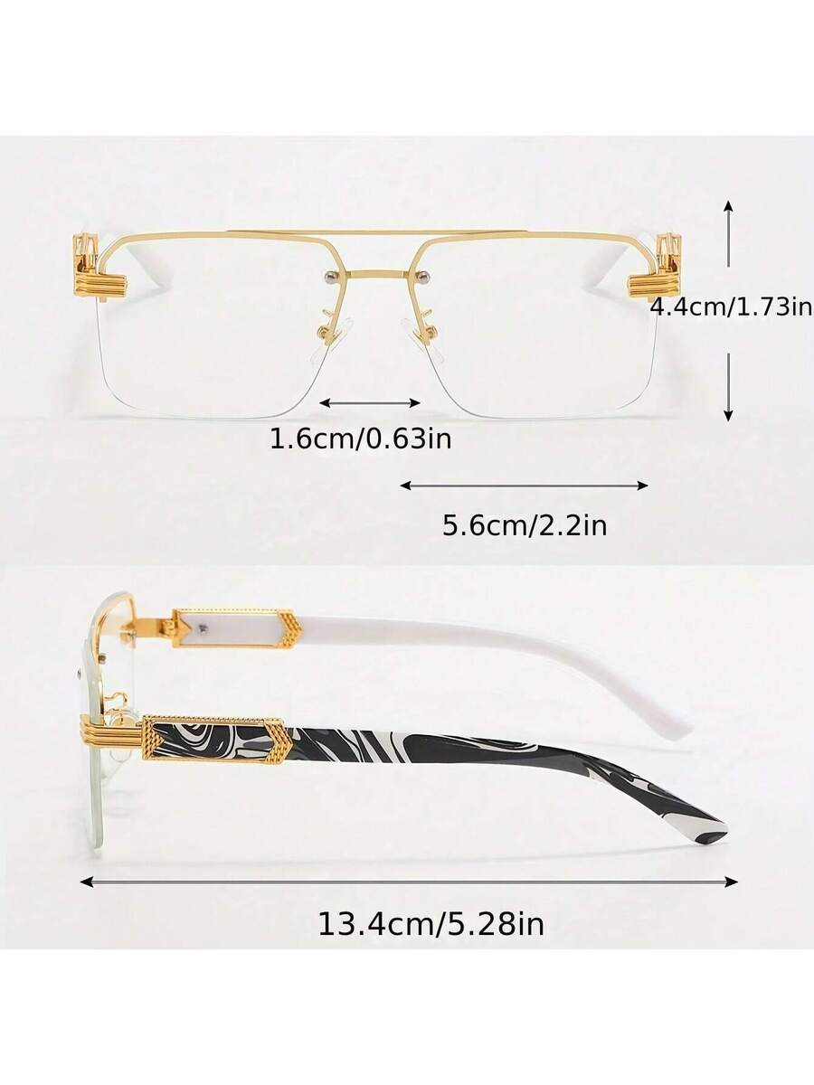 Mens Half-Frame Eyewear With T - Men Accessories Fashion reseña y precio
