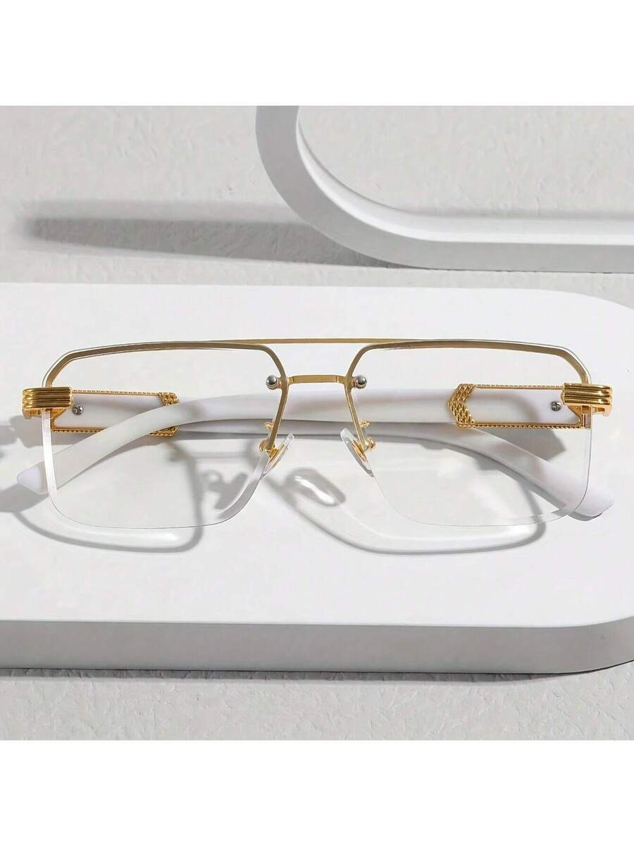 Mens Half-Frame Eyewear With T - Men Accessories Fashion reseña y precio