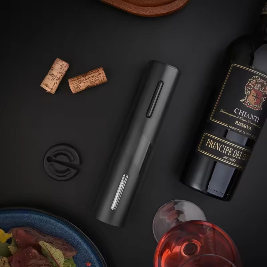 Electric Wine Opener Set House - Flask Stainless Steel reseña y precio