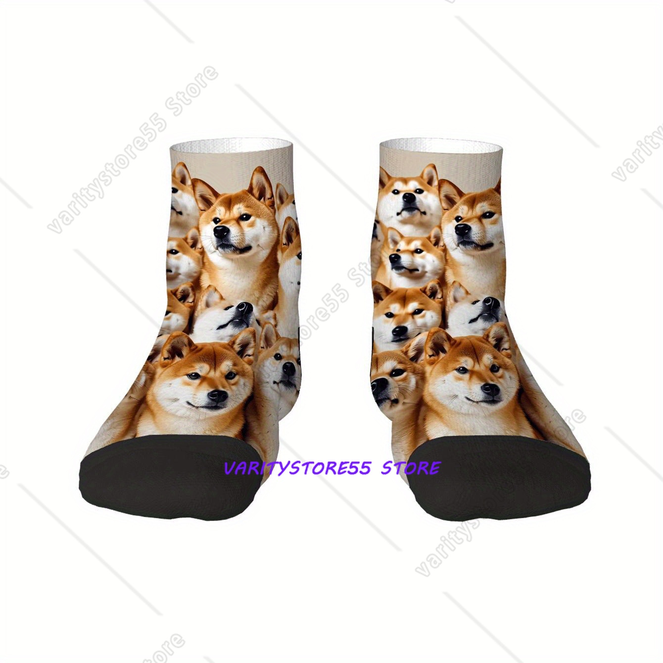 Cute Shiba Inu Print Ankle Soc - Men Accessories Fashion reseña y precio