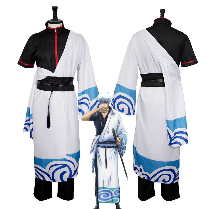 Anime Gintama Cosplay Costume  - Men'S Kimono Accessories reseña y precio