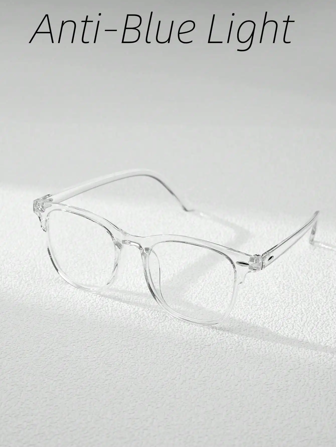 1 pair of transparent square r - Men Accessories Fashion reseña y precio