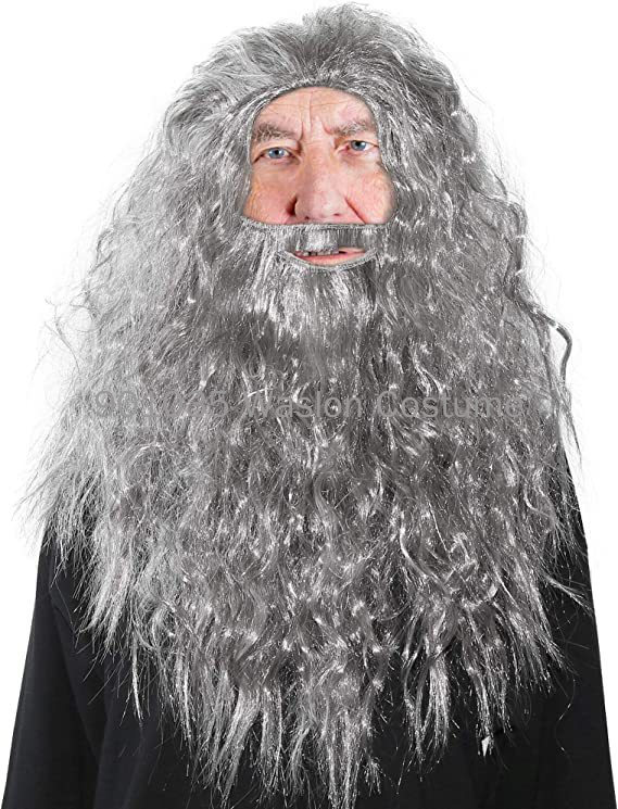 Beard Set Wizard Costume Hallo - Men Accessories Kit reseña y precio