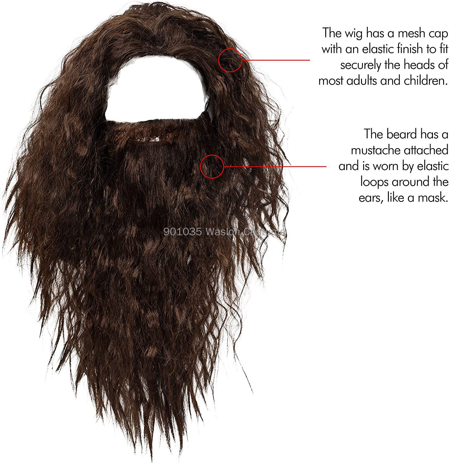Beard Set Wizard Costume Hallo - Men Accessories Kit reseña y precio