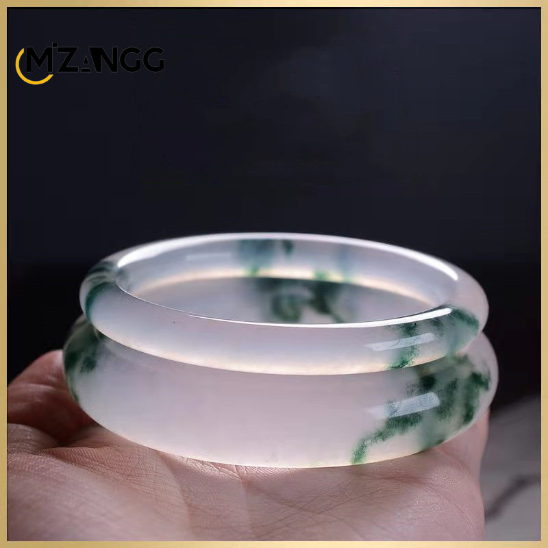 Natural Green Jadeite Bangle J - Men'S Vegan Accessories reseña y precio