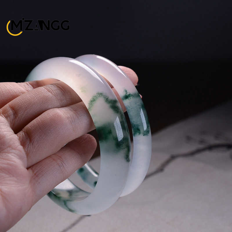 Natural Green Jadeite Bangle J - Men'S Vegan Accessories reseña y precio