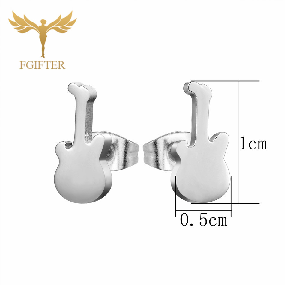 12 Pairs Music Guitar Earrings - Men Accessories Store reseña y precio