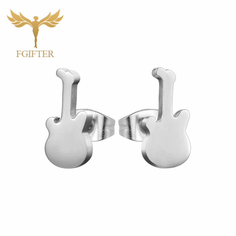 12 Pairs Music Guitar Earrings - Men Accessories Store reseña y precio