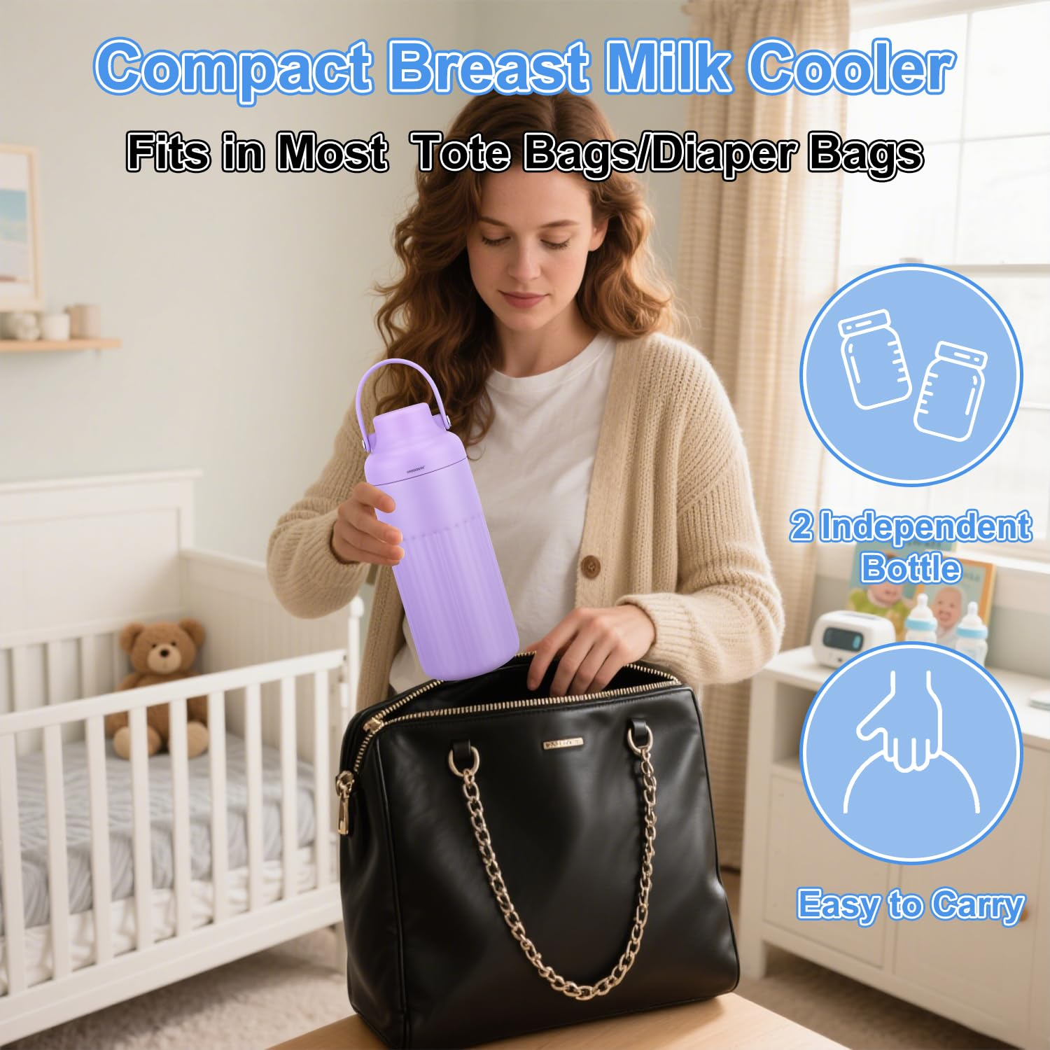 Portable Breast Milk Cooler fo - Flask Stainless Steel reseña y precio